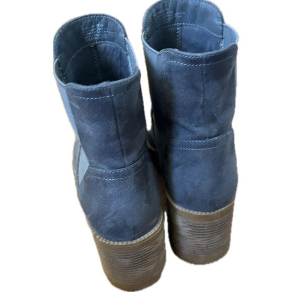 BP Nordstrom Jillyan Chelsea Boots Grey Suede Platform Size 9 - Picture 2 of 5